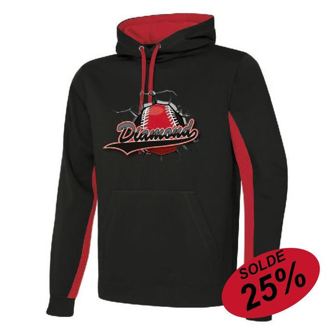 ATC Adult Game Day Fleece Colour Block Hooded Sweatshirt